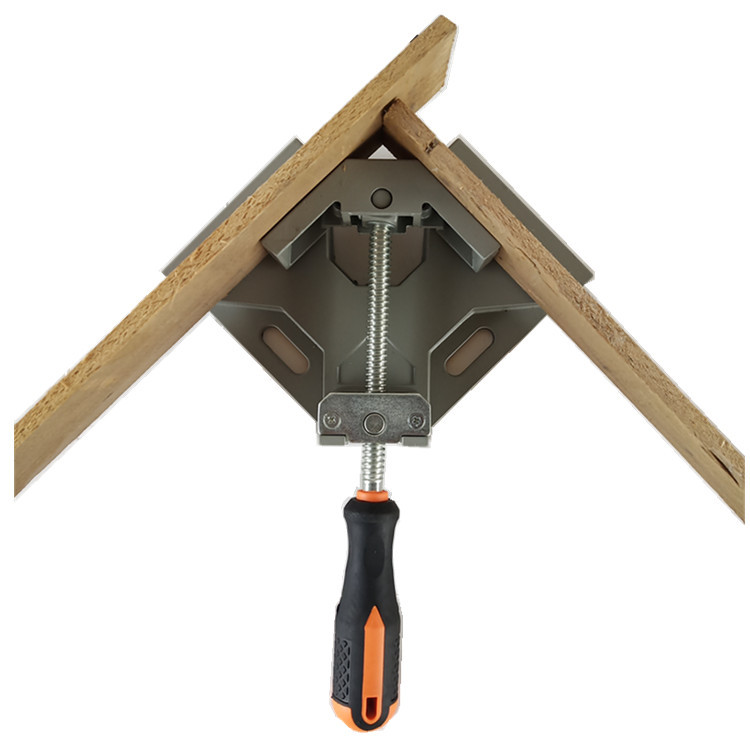 厂家直销铝合金90度木工直角夹单手柄木工夹子快速夹五金工具直角尺3