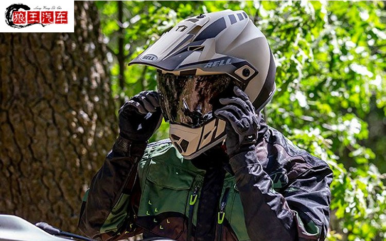 美国bell全盔复古掠夺者越野头盔ktm防雾adv赛车公路拉力盔mx-9 白色