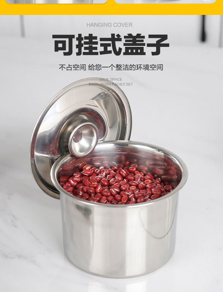 不锈钢调料罐带盖味盅调料缸商用调味罐冰粉调料盒格子油罐猪油罐带盖