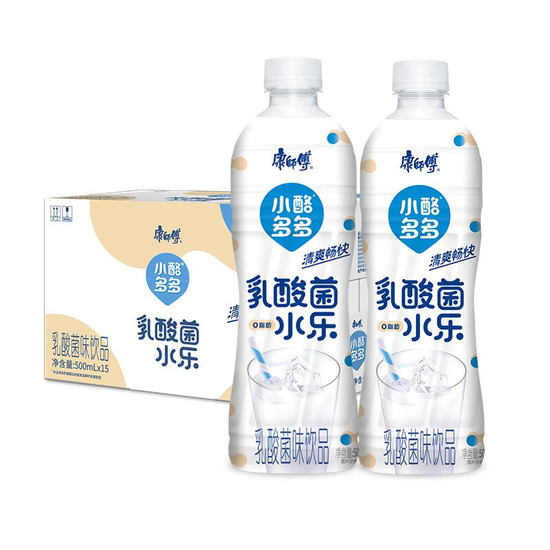 康师傅新品乳酸菌小酪多多500ml/瓶原味巨峰葡萄味奶水饮品早餐奶