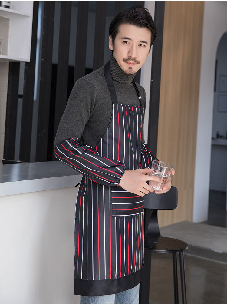 厨房防水围裙男大号围腰罩衣成人炒菜围裙男士做饭打扫卫生女士上班