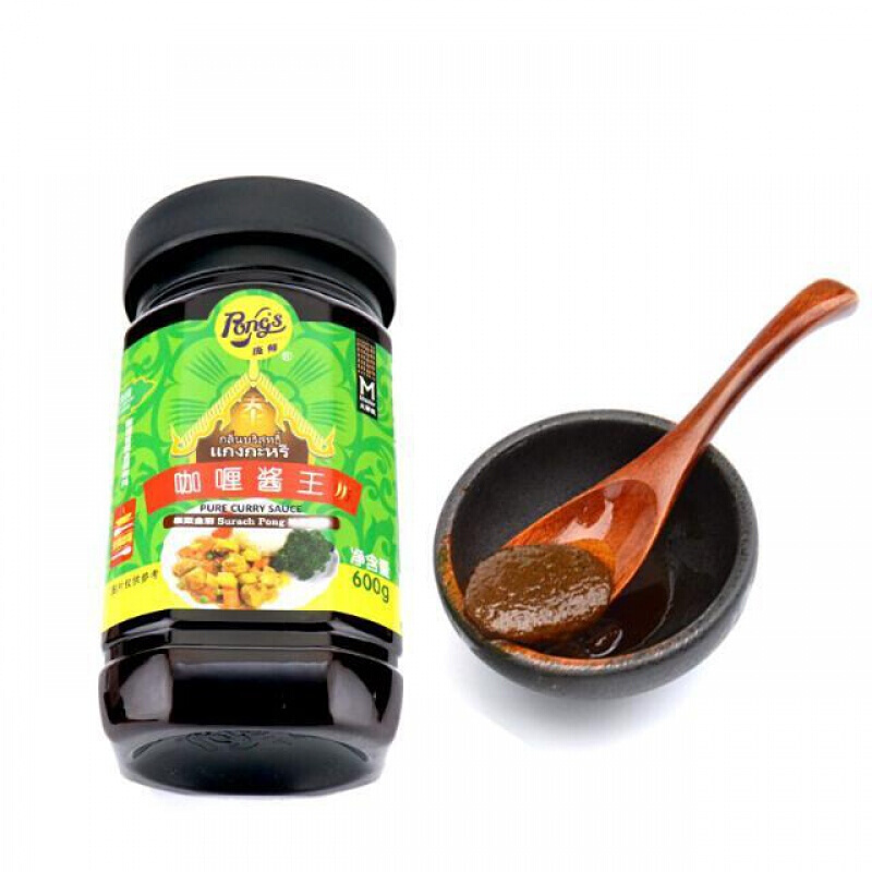 咖喱酱王泰国泰式咖喱酱600g家用网红原味原味速食拌饭调味 叁巴酱600