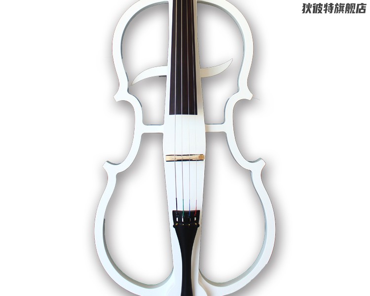 品质好物高档电子大提琴专业演奏琴实木静音电声全框乌木配件白色蓝牙