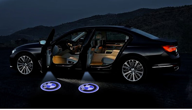 20款宝马新5系迎宾灯3系7系新x1x2x5x6x3x4迎宾灯装饰投影灯改装 进口