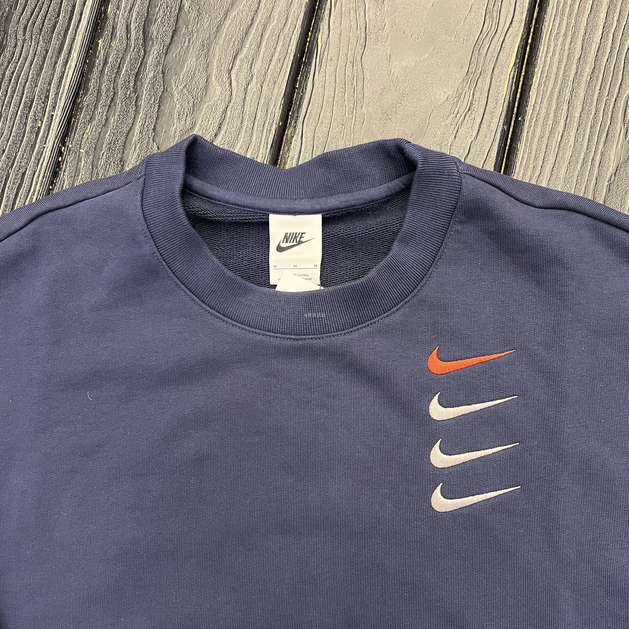 nike nike耐克 男子四勾宽松男女同款情侣圆领上衣卫衣db9408-451 深