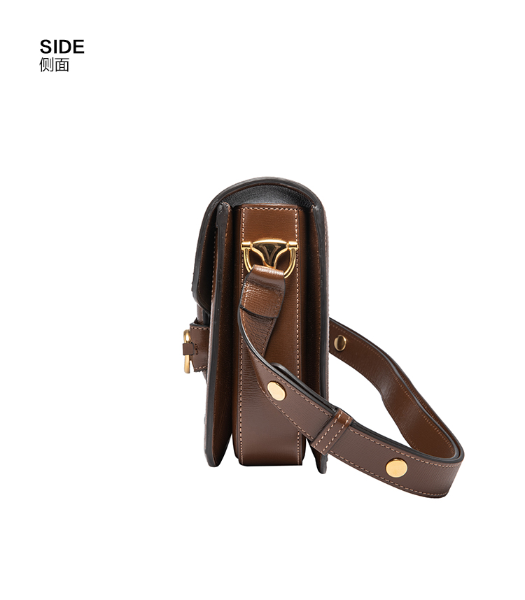 gucci古驰女包 女士1955系列小号翻盖马衔扣单肩斜挎马鞍包 602204