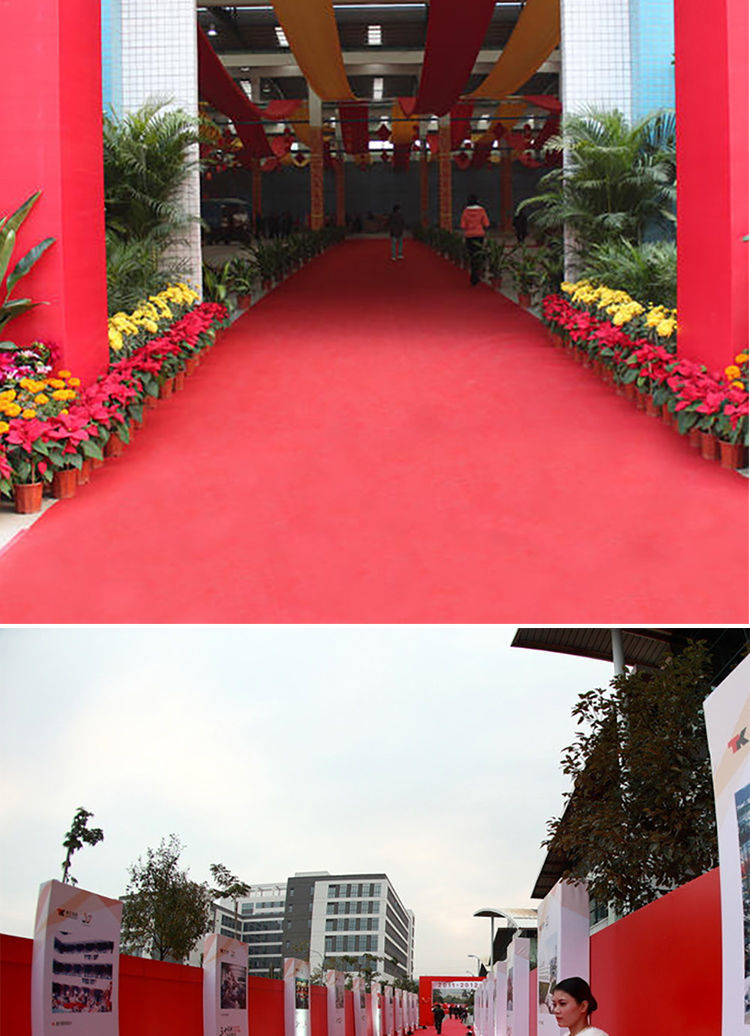 婚庆红地毯一次性结婚开业满铺大面积房间办公室加厚批发长期地毯雪柯