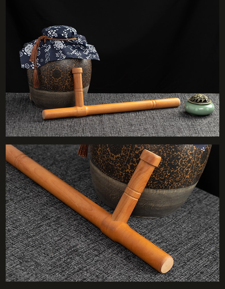 【防身兵器库】梨木t型拐 木制浮萍双拐 丁字拐棍东方棍武术 背袋教程