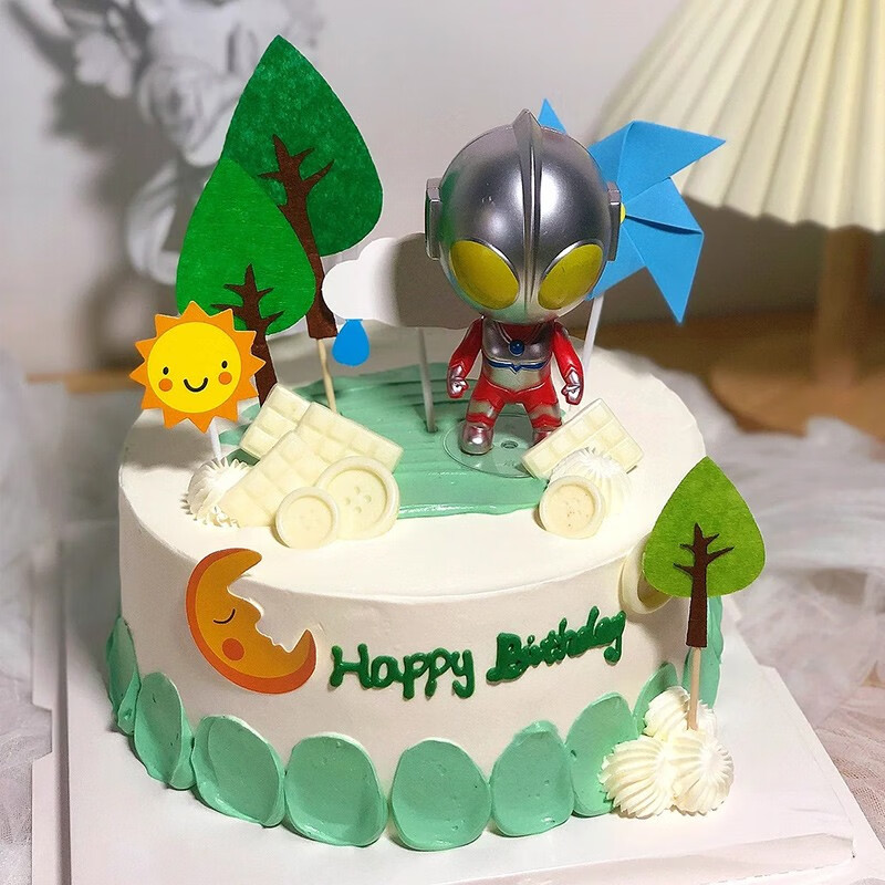 芙瑞多儿童生日蛋糕奥特曼玩偶创意卡通送男孩女孩蛋糕北京广州深圳