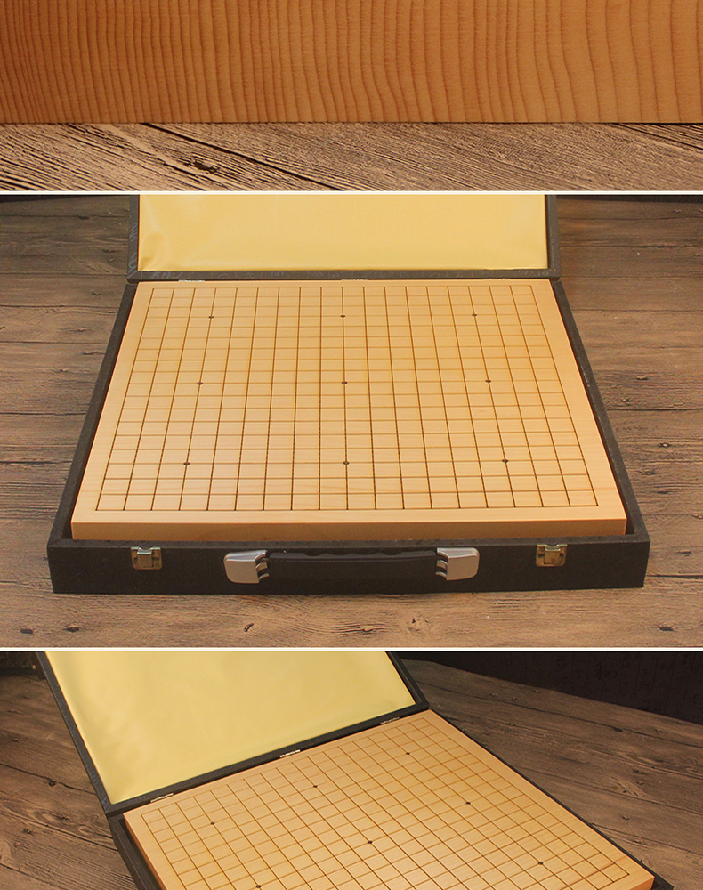 6cm新榧木独木激光刻线围棋盘实木独木整木棋盘2寸盘6公分独木刻线
