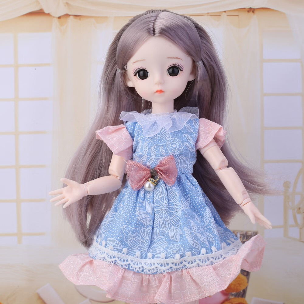精致洋娃娃30厘米可换装萌体女孩公主套装仿真玩具儿童生日礼物品