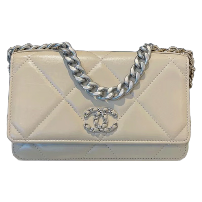 香奈儿(chanel) chanel 香奈儿19bag 系列 奶茶色 woc 奶茶色【图片