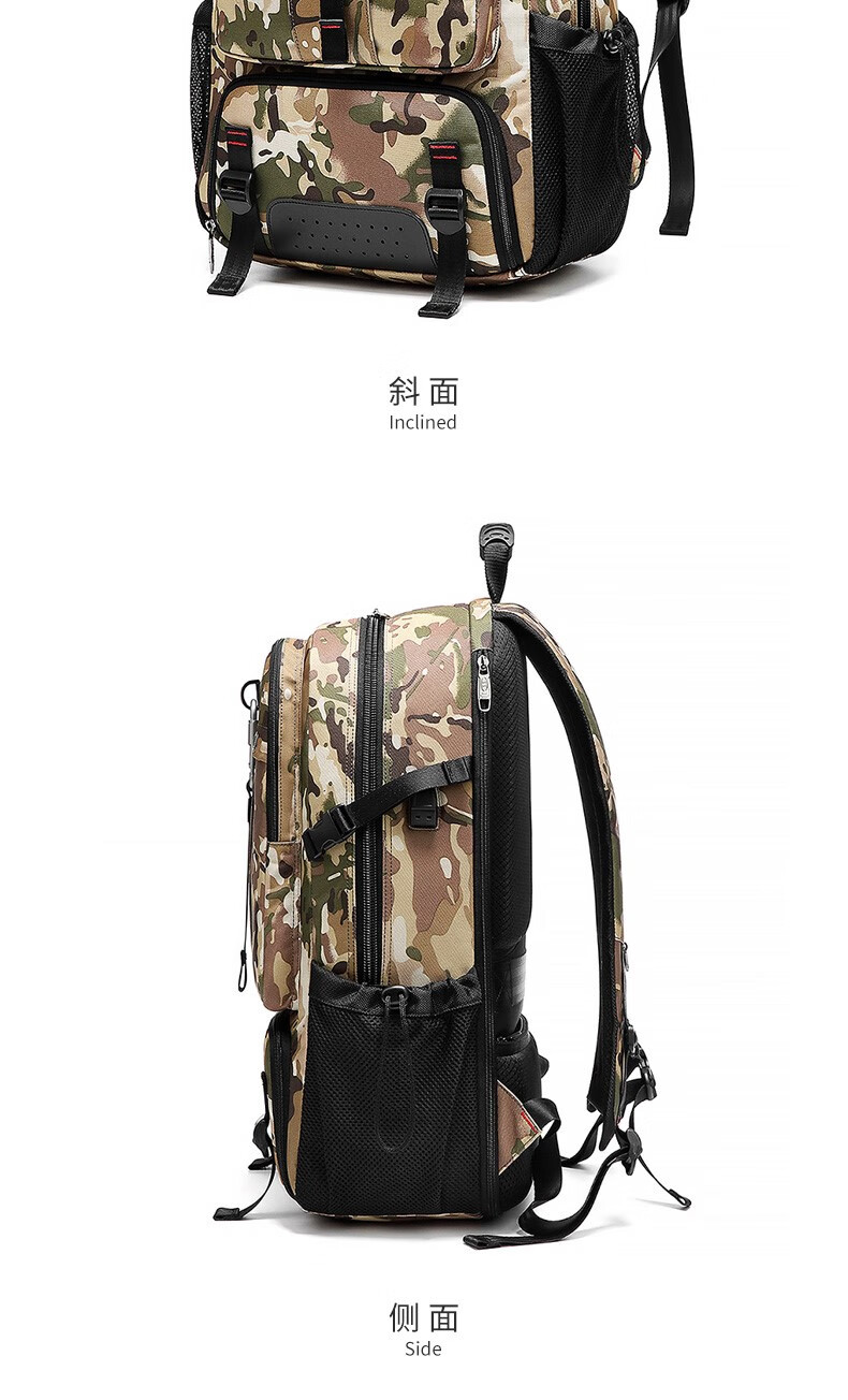 《星空迷彩军用品肩包大容量户外旅行超大旅游行李防水登山行军背囊