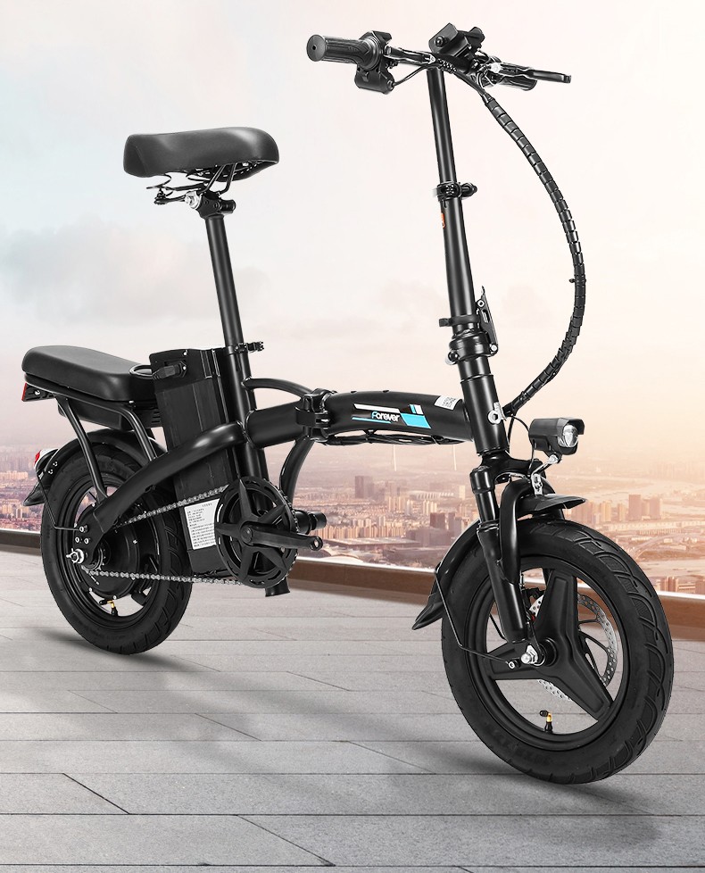 永久牌折叠电动车3c认证新国标小型代驾男女成人迷你锂电池助力自行车