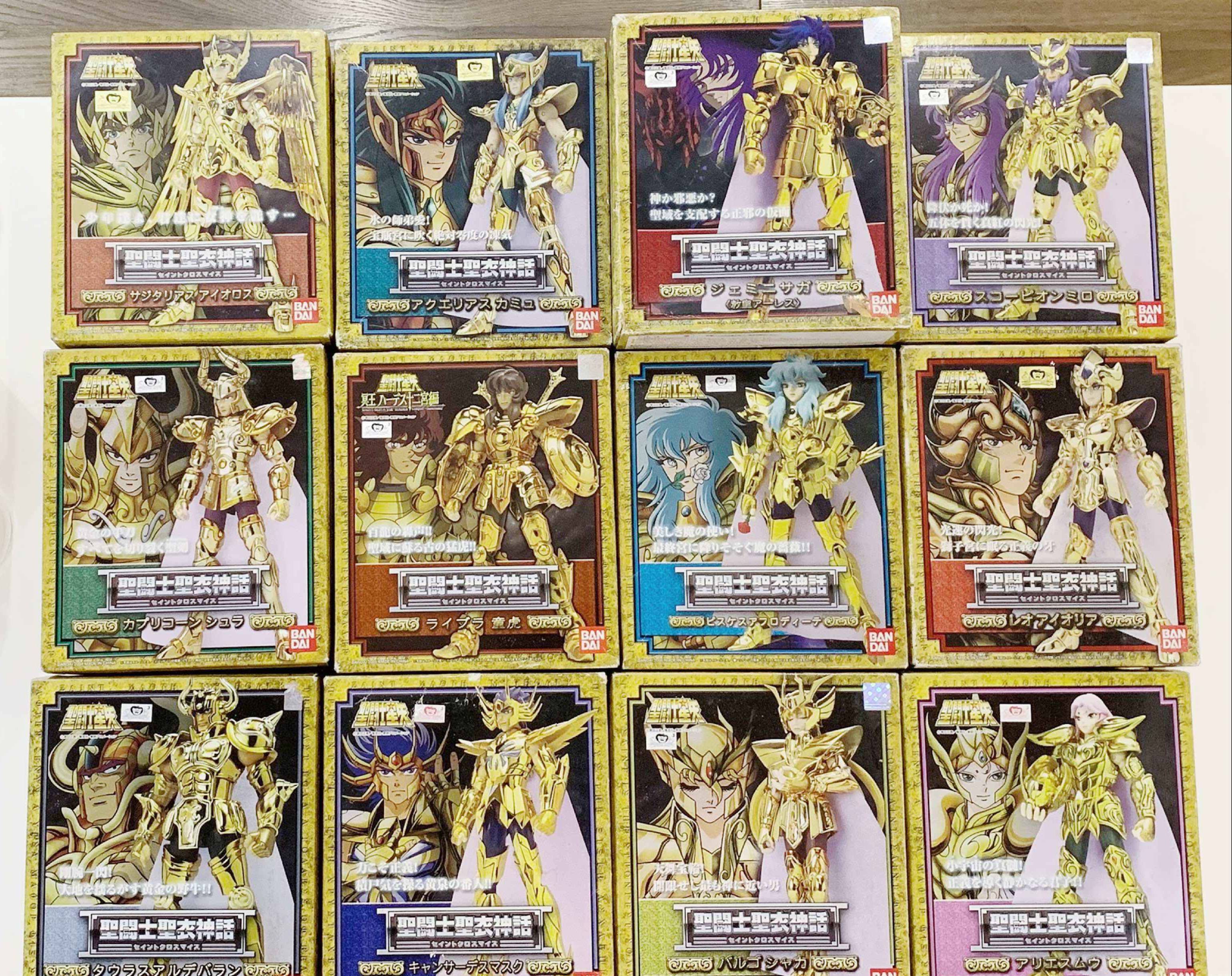 圣衣神话圣斗士万代十二黄金圣斗士黄金12宫 黄金套 全套展品现货