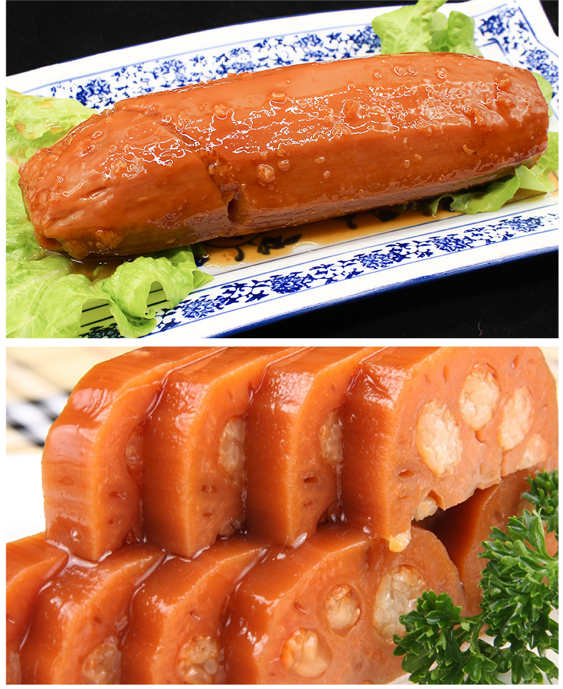 洪湖农家桂花蜜藕糯米藕蜜汁莲藕真空熟食莲藕粉藕糯米藕软糯甜蒸藕