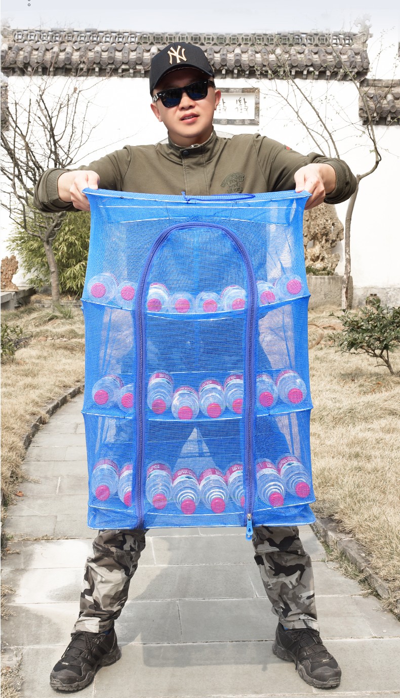 戈尔迪 【当/次日达】折叠晒干笼 晒干网晒鱼网防蝇笼晒干菜神器晾晒