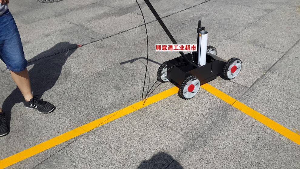画线车小区停车位标线机马路驾校画线器 l型带转向4轮划线车【图片