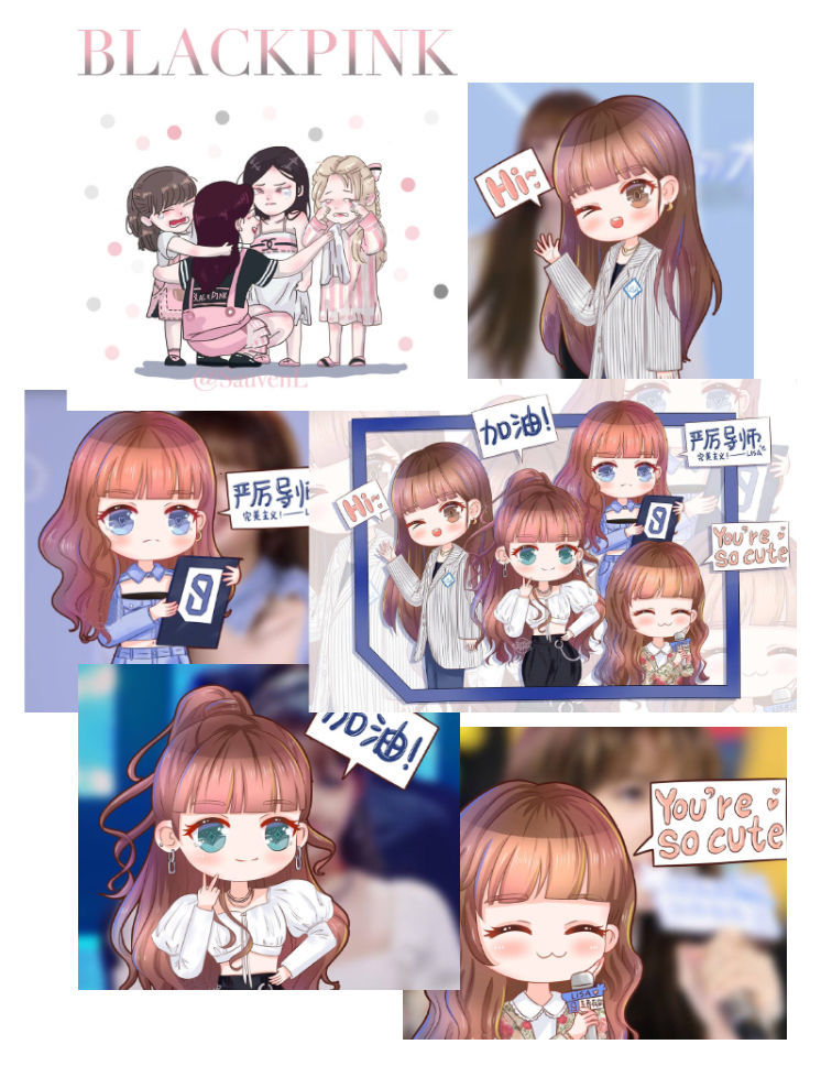 blackpink新专辑手帐贴纸lisajennie智秀明星周边贴画装贴纸blckpink