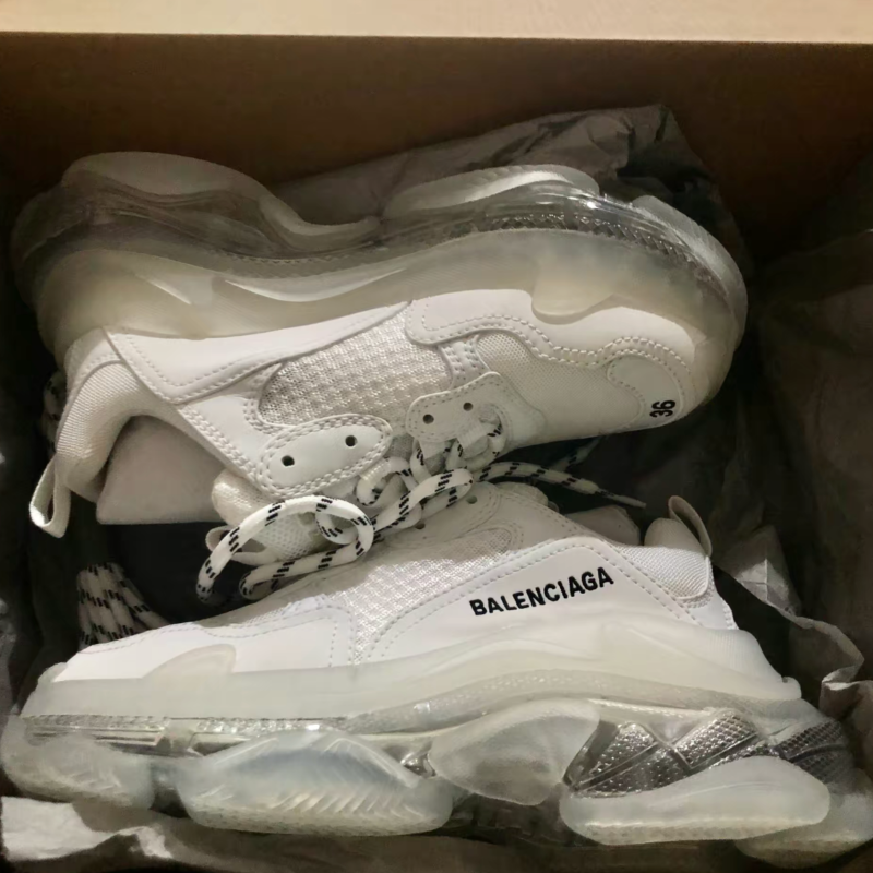 中检鉴定假一赔十balenciaga巴黎世家女士休闲triples老爹鞋运动鞋