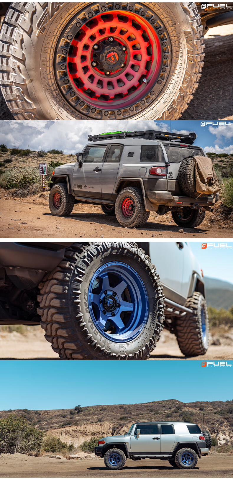 17 18寸fuel越野轮毂改装牧马人bj40陆巡dmax途乐y62普拉多fj霸道 d