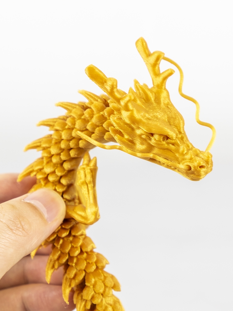 迷铭乐 3d打印中国龙模型摆件手办礼物公仔玩偶年货关节活动玩具模型