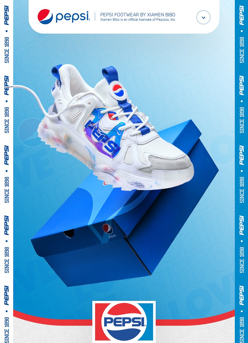 pepsi百事男鞋2021秋冬新款复古老爹鞋男休闲运动鞋男士慢跑步鞋小众