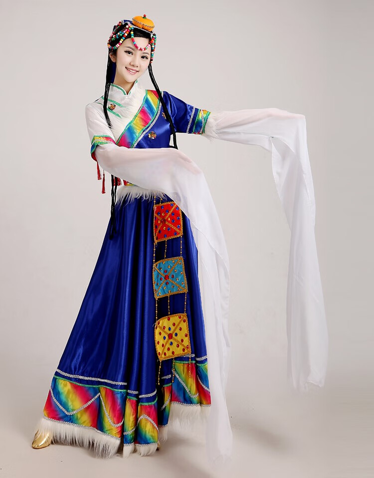 56个少数民族服装蒙古瑶族裕固东乡布衣回族纳西锡箔族演出服定制款