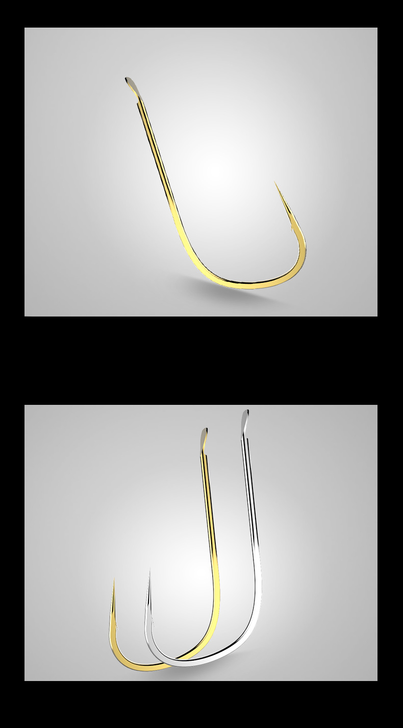 5号钓鱼钩垂钓渔具用品鲫鱼鲤鱼草鱼白条专用钩子伊势尼10枚装15号钩
