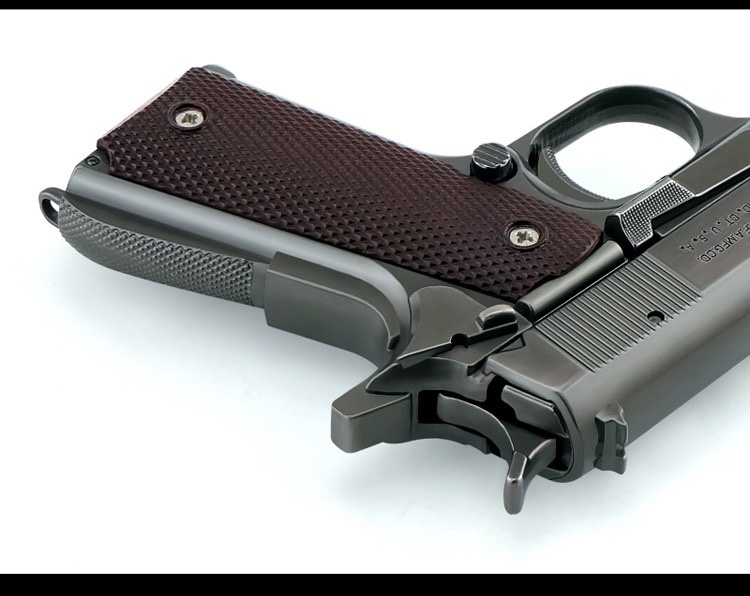 枪模m1911全金属抛壳大号仿真儿童玩具枪可拆卸1205不可发射枪色10弹