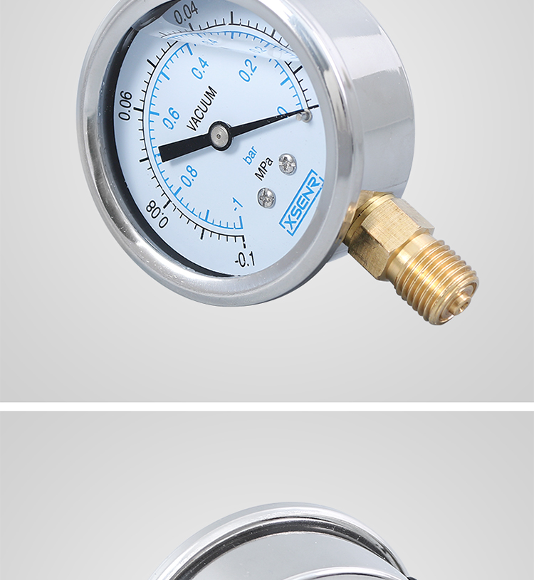 定制适用耐震真空压力表yn60010mpa耐震真空表抗震负压表苏州轩胜m
