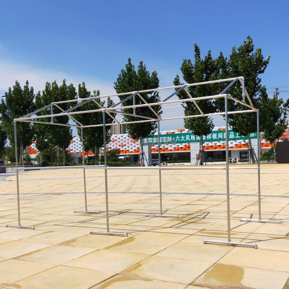 大棚支架镀锌钢管车棚架鸽子架室外多功能简易落地多肉架花棚架定制