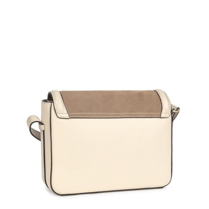 tous中号米色 tous icon 皮革斜挎包25x17x9cm white os【图片 价格 