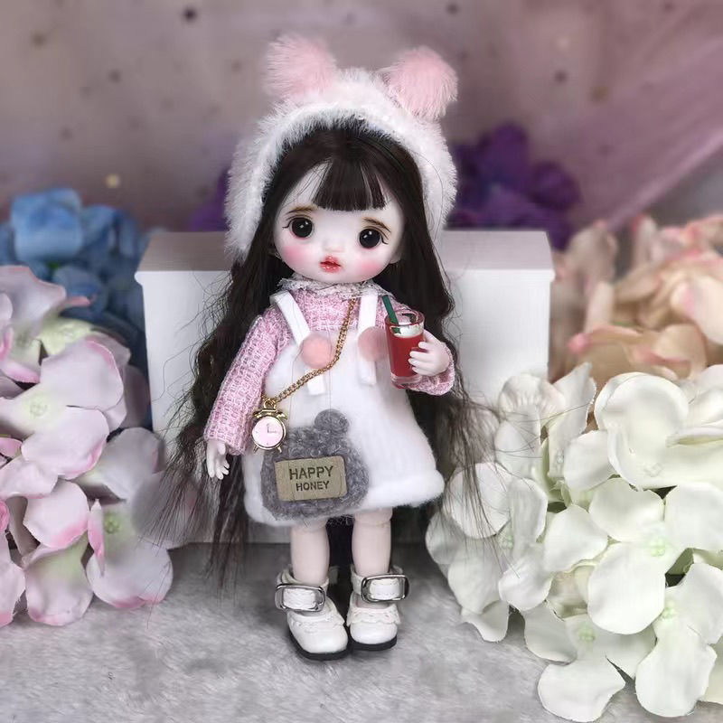 定制叮小马国产娃娃巴宝莉改妆换装娃娃8分关节3d真眼女孩玩具洋娃娃