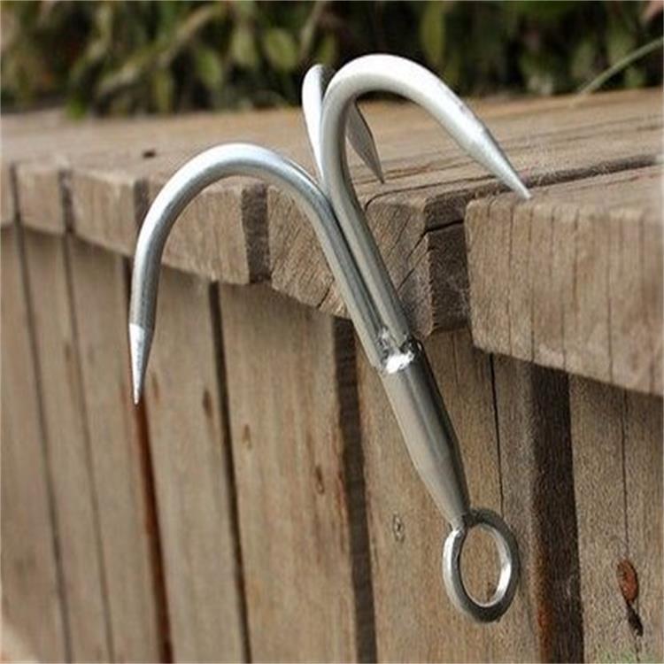 卡利帕户外求生攀岩钩登山绳勾爪锻钢登山爪救生飞虎爪硬钢飞虎爪 爪