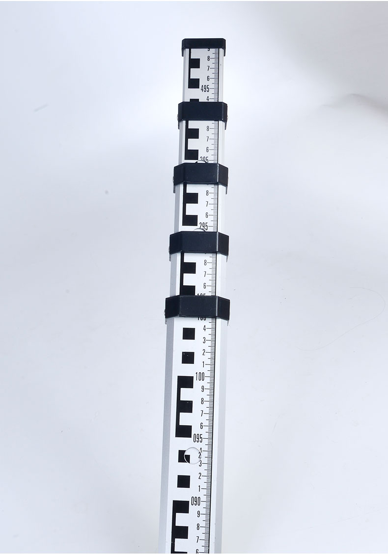 4水准仪塔尺5米7米3米伸缩标尺刻度尺5铝合金加厚测量尺水准尺杆科