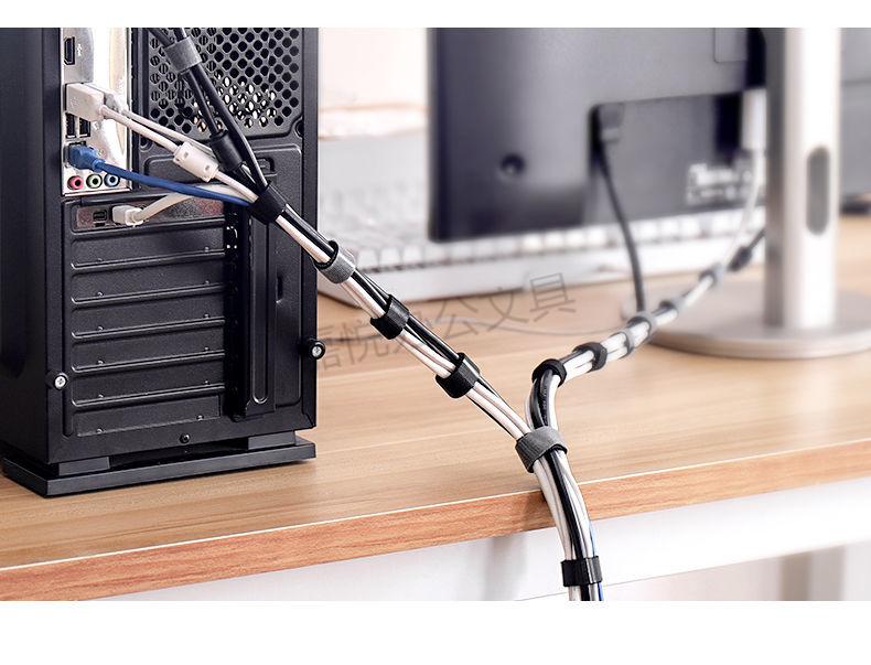 尼龙魔术贴理线器扎带条电脑电线数据线收纳整理线带理线器魔术贴卷