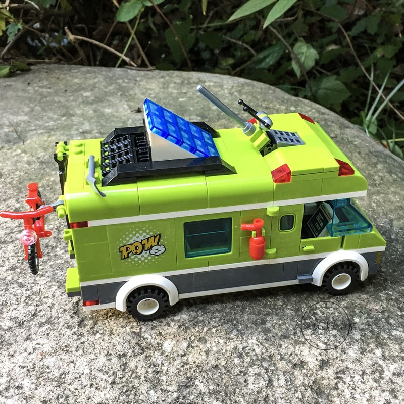 小孩玩具积木露营车房车5-8岁男孩拼装积木女孩儿童玩具汽车兼容乐高