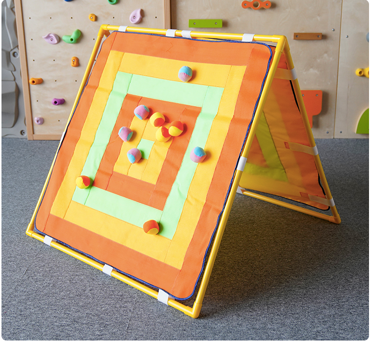 幼儿园户外体育活动器械自制投掷类玩具感统方形粘球靶子飞镖盘 方形