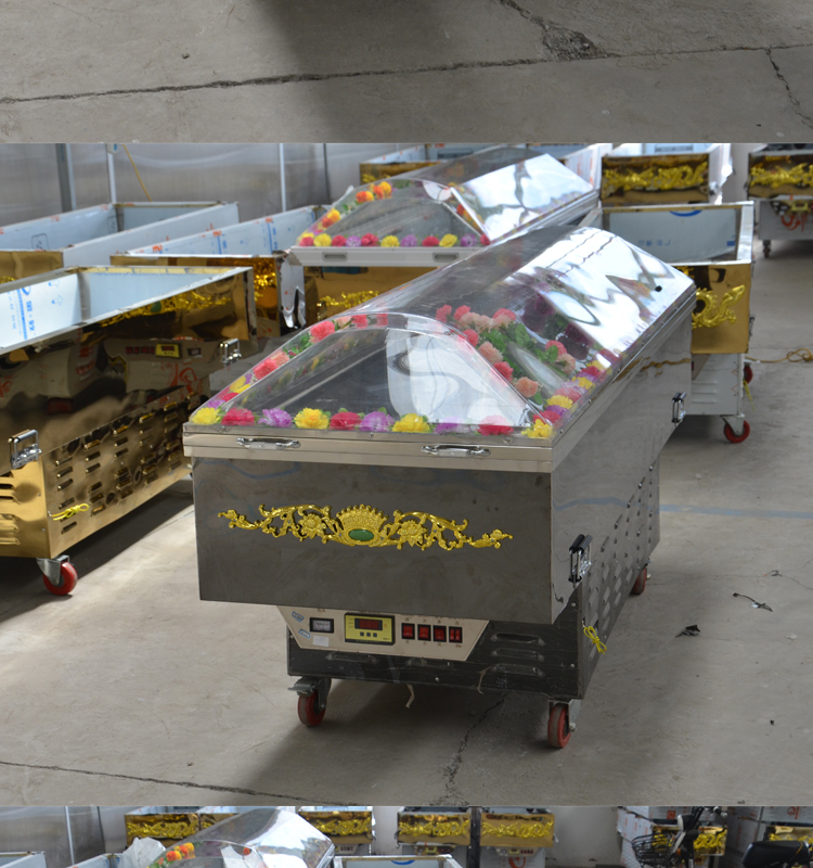 冰棺恒温棺冷冻棺遗体冷冻器恒温棺太平柜冰盖停尸柜殡葬古铜款