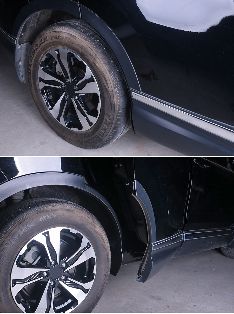 适用17-2021款本田冠道urv后轮挡泥板后门内衬挡泥皮改装外饰配件