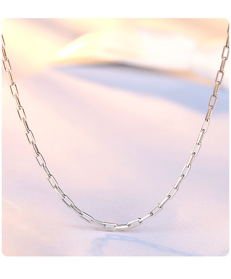 老凤凰款pt950铂金项链女白金锁骨链金链子男士十字链吊坠颈链鲍鱼扣