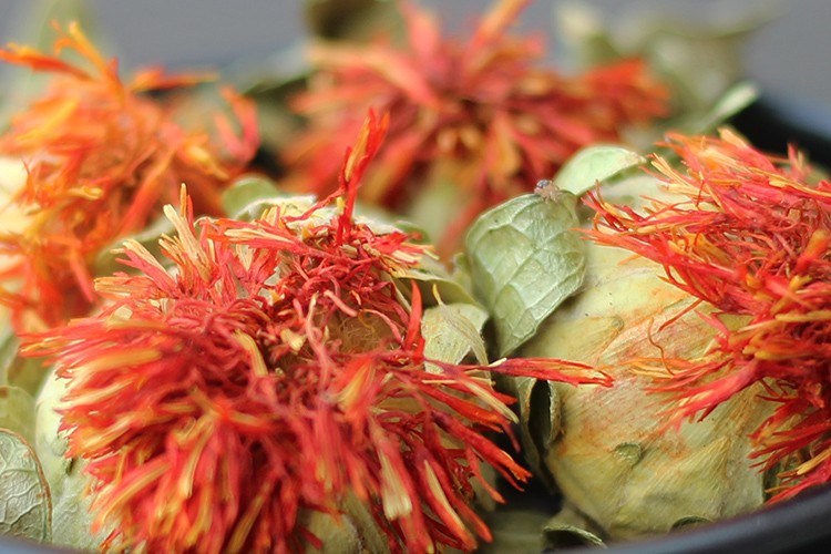 优选红花果西藏藏红花球花茶500克中药材图片色