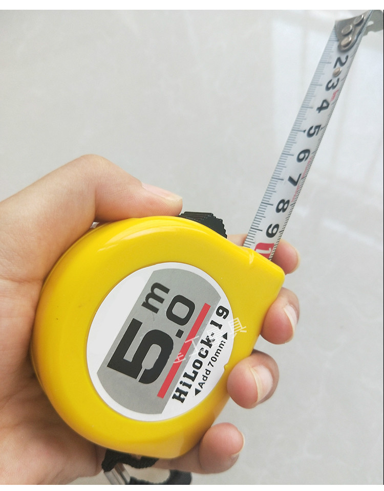 田岛卷尺米高精度加厚耐磨双面尺带米米木工测量钢圈尺拉尺正白反黄75