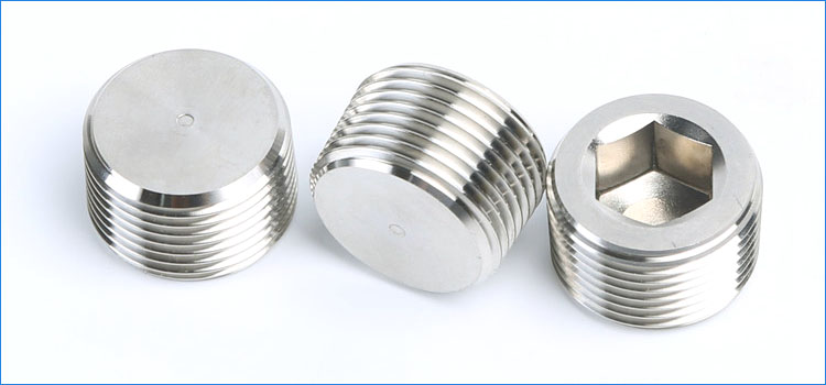 304不锈钢内六角堵头油堵螺塞英制美制公制1分2分3分4分pt npt g m3*