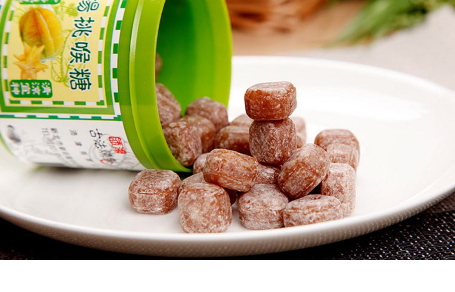 中国台湾罗汉果蜜炼枇杷糖200g*2罐硬糖开车清凉糖果 罗汉果200g*2