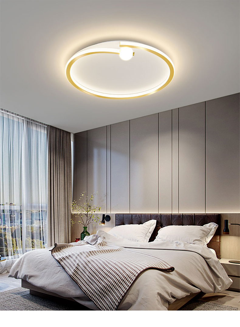 格蒂诗北欧吸顶灯led卧室灯后现代轻奢简约餐厅书房家用灯个性浪漫