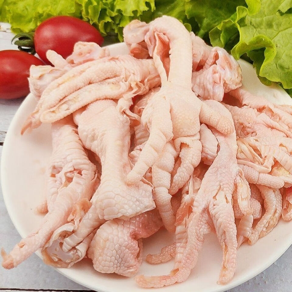 新鲜冷冻去骨凤爪无骨鸡爪生鸡爪脱骨鸡爪毛重20斤饭店卤菜安徽上海