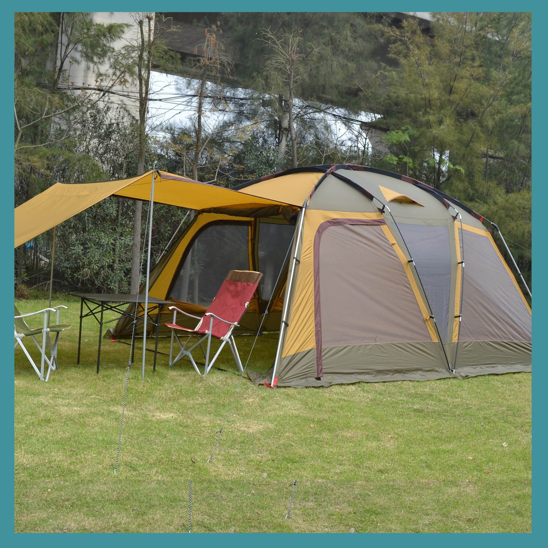 探险者tanxianzhe帐篷810人两室一厅多人双层超大野露营帐篷防晒大