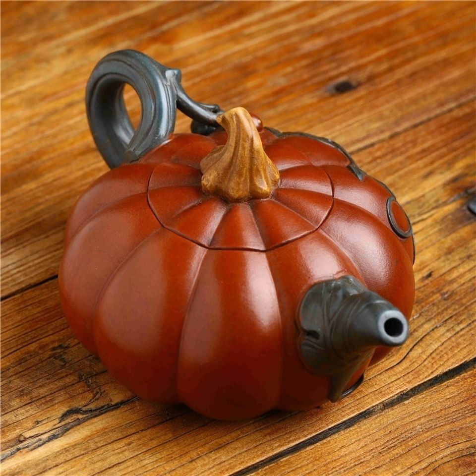 壶名家蒋蓉纯手工原矿大容量南瓜泡茶壶回流仿老壶茶具水壶仿生南瓜